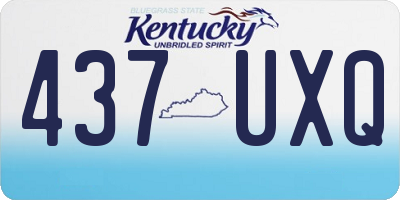 KY license plate 437UXQ