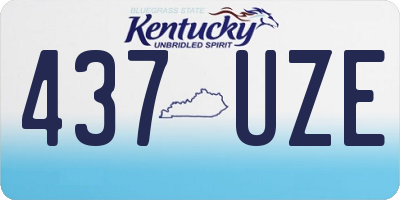 KY license plate 437UZE