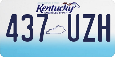 KY license plate 437UZH