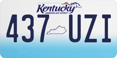 KY license plate 437UZI
