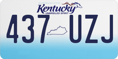 KY license plate 437UZJ