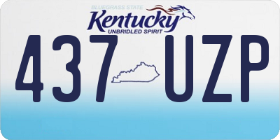 KY license plate 437UZP