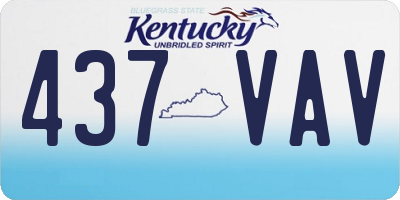 KY license plate 437VAV