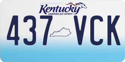KY license plate 437VCK