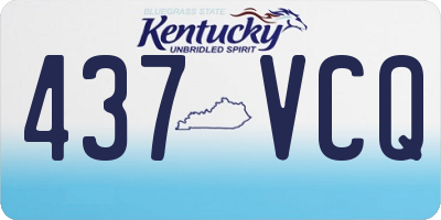 KY license plate 437VCQ
