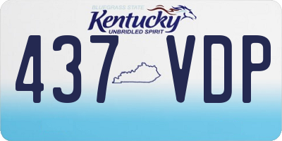 KY license plate 437VDP