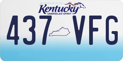 KY license plate 437VFG