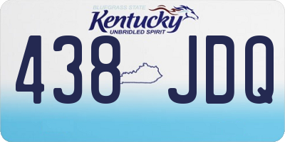 KY license plate 438JDQ