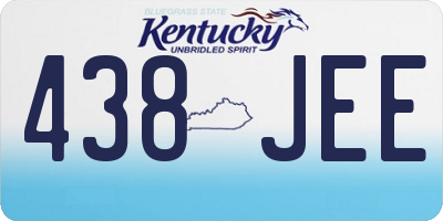 KY license plate 438JEE