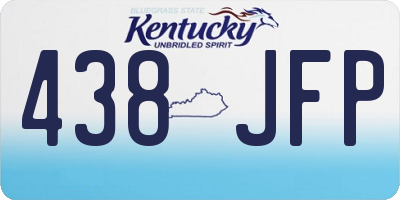 KY license plate 438JFP
