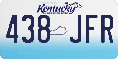 KY license plate 438JFR