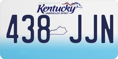 KY license plate 438JJN