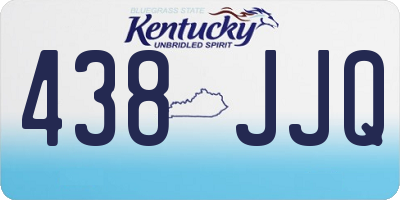 KY license plate 438JJQ