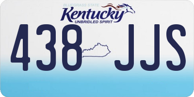 KY license plate 438JJS