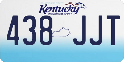 KY license plate 438JJT