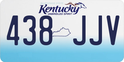 KY license plate 438JJV