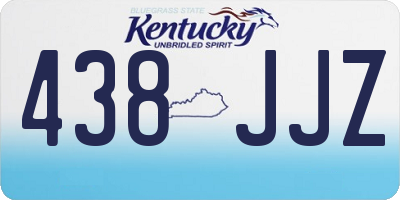 KY license plate 438JJZ