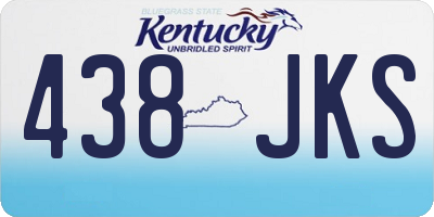 KY license plate 438JKS