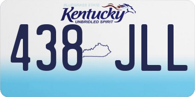 KY license plate 438JLL