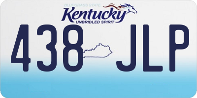 KY license plate 438JLP