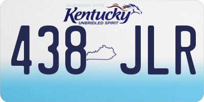 KY license plate 438JLR