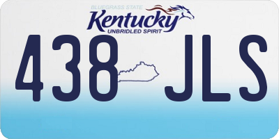 KY license plate 438JLS