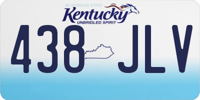 KY license plate 438JLV