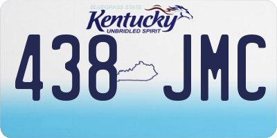 KY license plate 438JMC