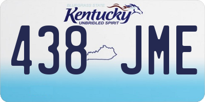KY license plate 438JME