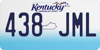 KY license plate 438JML