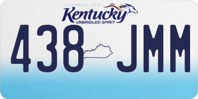KY license plate 438JMM