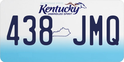KY license plate 438JMQ