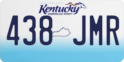 KY license plate 438JMR