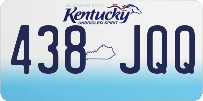 KY license plate 438JQQ