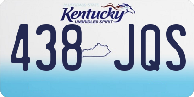KY license plate 438JQS