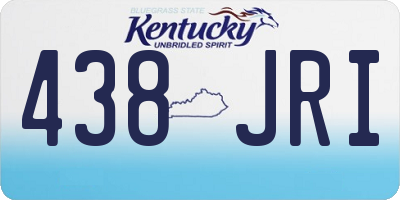 KY license plate 438JRI