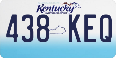 KY license plate 438KEQ