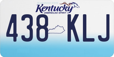 KY license plate 438KLJ