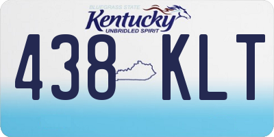 KY license plate 438KLT