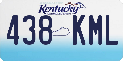 KY license plate 438KML