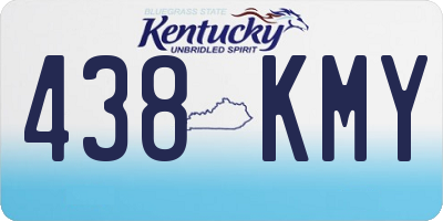 KY license plate 438KMY