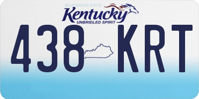 KY license plate 438KRT