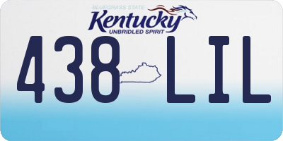 KY license plate 438LIL
