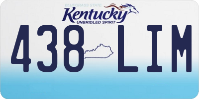KY license plate 438LIM