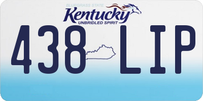KY license plate 438LIP