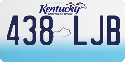 KY license plate 438LJB