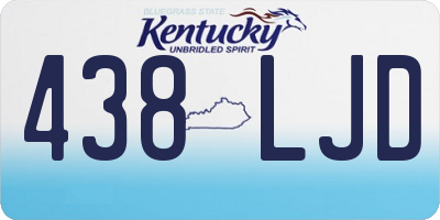 KY license plate 438LJD