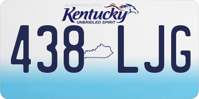 KY license plate 438LJG