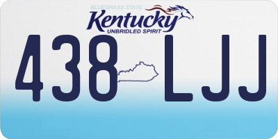 KY license plate 438LJJ