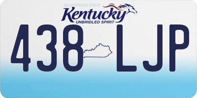 KY license plate 438LJP